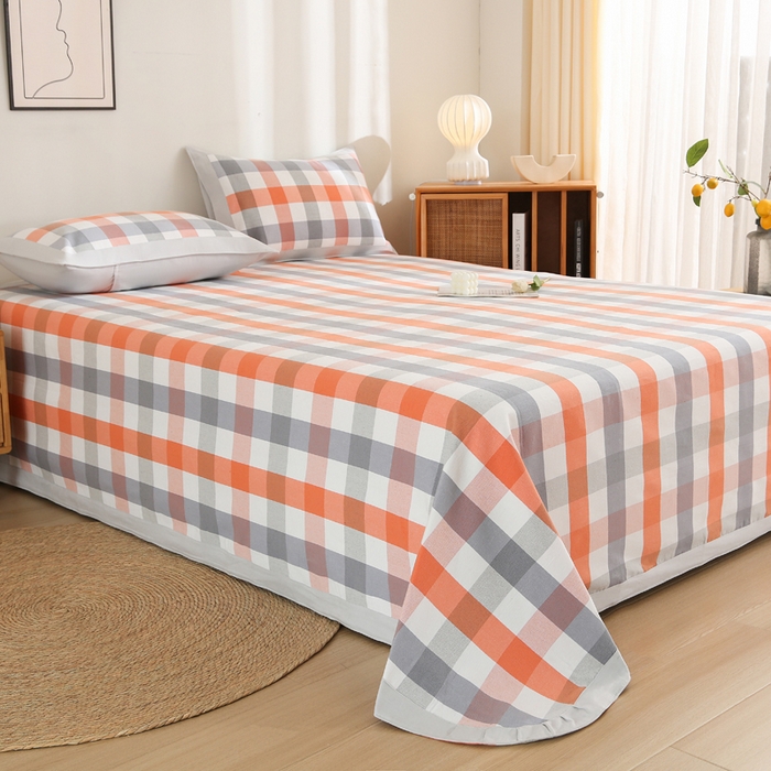 91家纺网 家纺一手货源 找家纺 首爱 2025新款全棉加厚宽边老粗布凉席三件套 蜀山