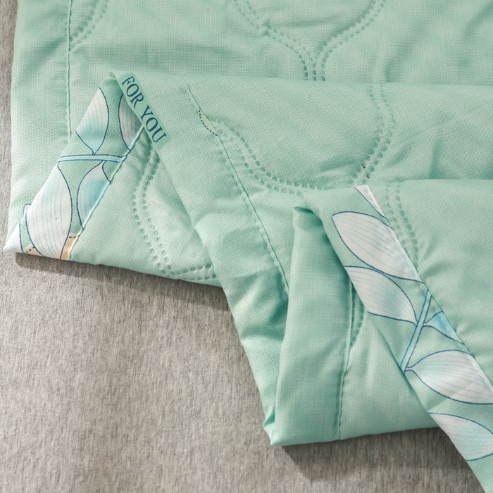 91家纺网 家纺一手货源 找家纺 被多多 2024新款清新印花亲肤绒夏被 清新物语