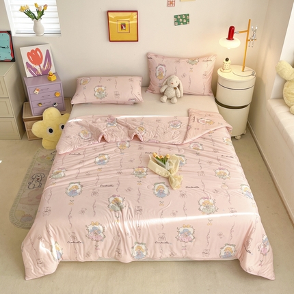 91家纺网 家纺一手货源 找家纺 （总）大彩 2025新款针织棉大豆夏被空调被夏凉被