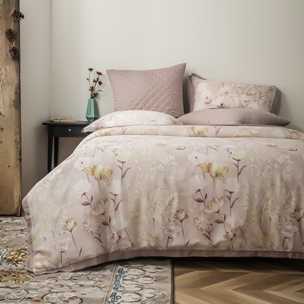 91家纺网 家纺一手货源 找家纺 （总）恩和家纺 2024新款50s莱赛尔天丝套件美式对角款