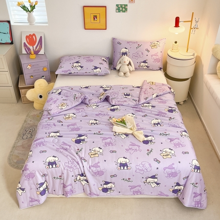 91家纺网 家纺一手货源 找家纺 （总）大彩 2025新款针织棉大豆夏被空调被夏凉被