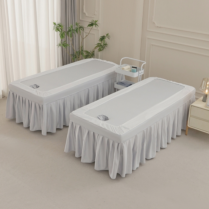 91家纺网 家纺一手货源 找家纺 不打烊家纺  (原春恩家纺) 2025新款贡棉高端床罩系列-春日寄语（此款控价128） 灰色