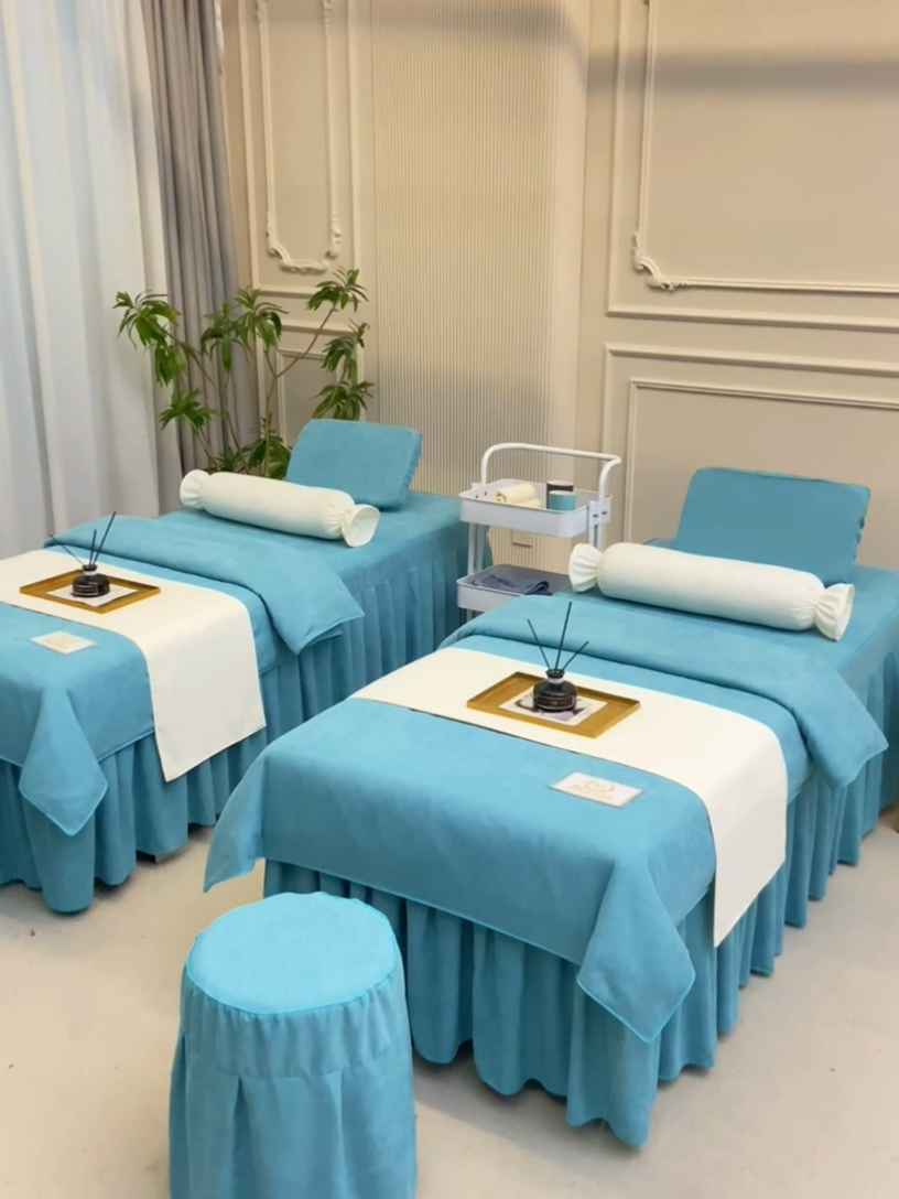 91家纺网 家纺一手货源 找家纺 不打烊家纺  (原春恩家纺) 2025新款贡棉高端床罩系列-艾米尔（此款控价128） 绿色