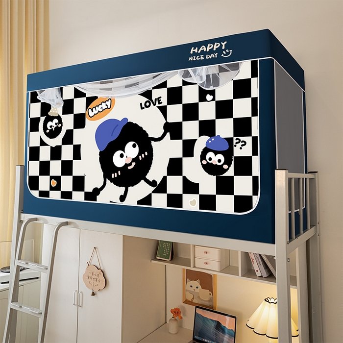 91家纺网 家纺一手货源 找家纺 澳萝拉 2024涂银99%遮光学生蚊帐 煤有烦恼