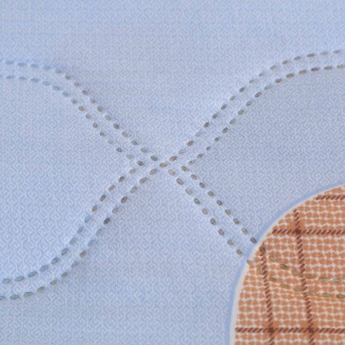 91家纺网 家纺一手货源 找家纺 被多多 2024新款清新印花亲肤绒夏被 小森林-蓝