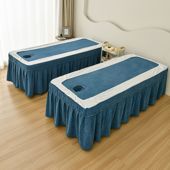 91家纺网 家纺一手货源 找家纺 不打烊家纺  (原春恩家纺) 2025新款婴儿绒床罩系列-约翰（此款控价228） 灰拼蓝色