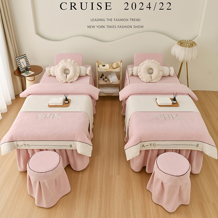 91家纺网 家纺一手货源 找家纺 不打烊家纺  (原春恩家纺) 2025新款婴儿绒床罩系列-约翰（此款控价228） 粉色