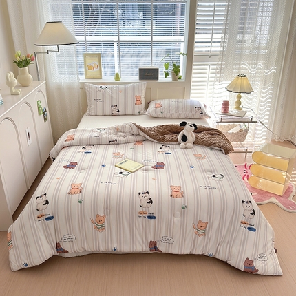 91家纺网 家纺一手货源 找家纺 （总）荔禾家居 2024新款A类针织棉软糯大豆纤维豆豆被