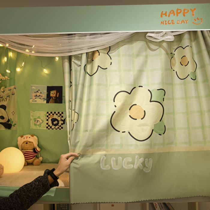 91家纺网 家纺一手货源 找家纺 澳萝拉 2024涂银99%遮光学生蚊帐 春色宜人