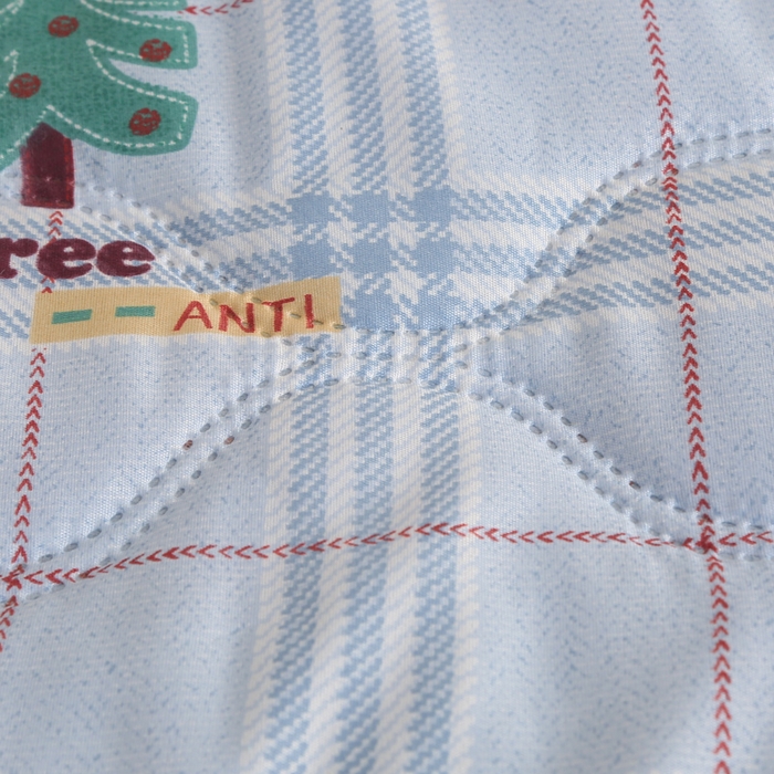 91家纺网 家纺一手货源 找家纺 被多多 2024新款清新印花亲肤绒夏被 圣诞树