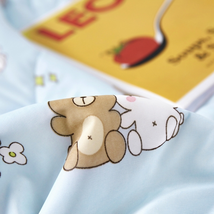 91家纺网 家纺一手货源 找家纺 丝涟家居 2025新款A类卡通小清新双面印花凉感丝夏被 郁金香兔