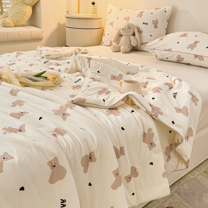 91家纺网 家纺一手货源 找家纺 （总）大彩 2025新款针织棉大豆夏被空调被夏凉被