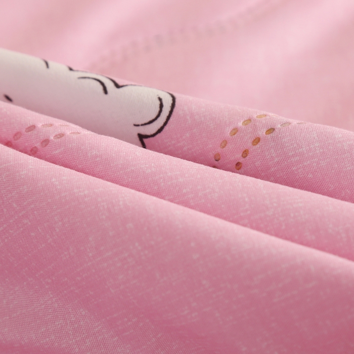 91家纺网 家纺一手货源 找家纺 被多多 2024新款清新印花亲肤绒夏被 晚安