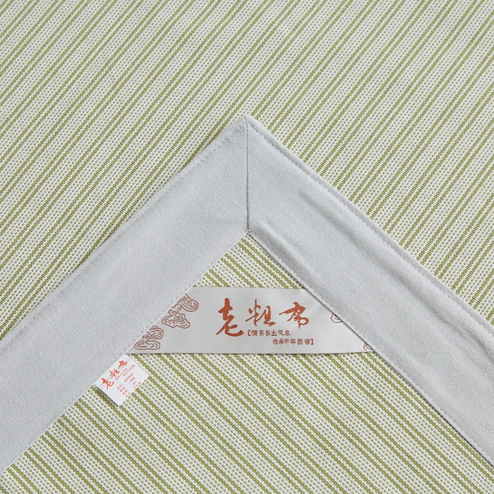 91家纺网 家纺一手货源 找家纺 首爱 2025新款全棉加厚宽边老粗布凉席三件套 江宁