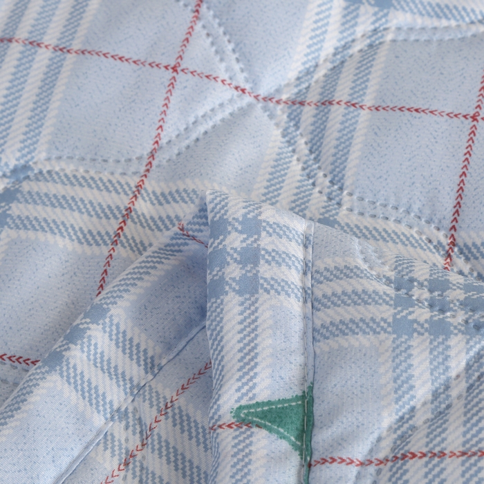 91家纺网 家纺一手货源 找家纺 被多多 2024新款清新印花亲肤绒夏被 圣诞树