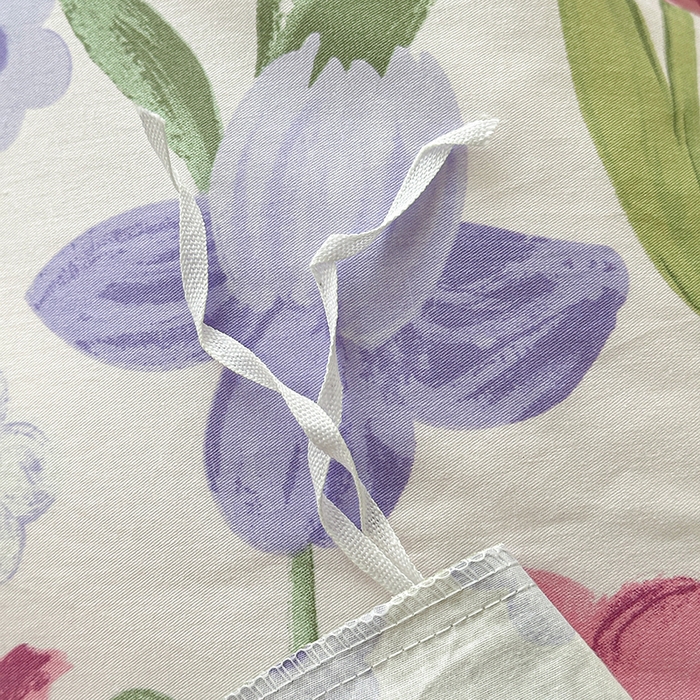 91家纺网 家纺一手货源 找家纺 宇彬家纺 2024新款13372喷气全棉四件套 朵彩-米