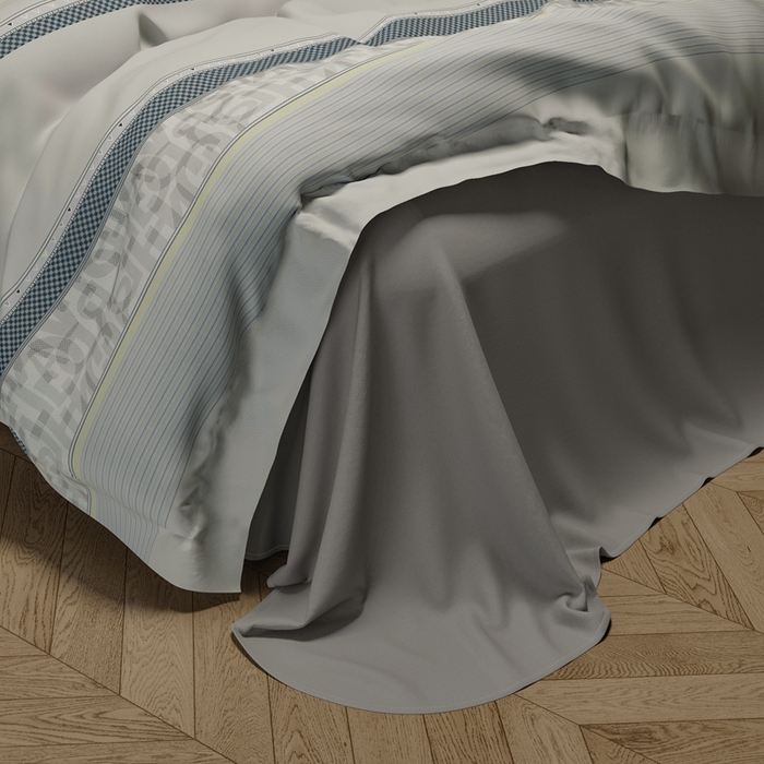 91家纺网 家纺一手货源 找家纺 栩裕纺织 2024新款柔柔棉数码印花四件套 洛梵-灰