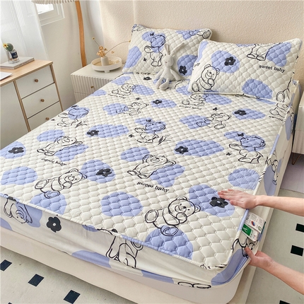 91家纺网 家纺一手货源 找家纺 （总）九亭家纺 2024新款A类全棉抗菌夹棉床笠