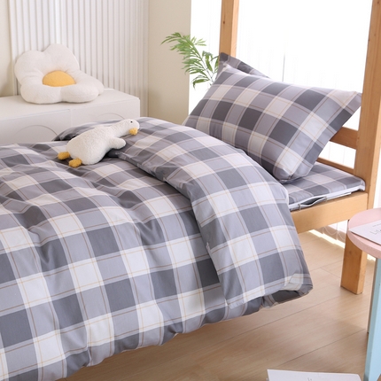 凯森2024款13372全棉三件套床套款学生宿舍寝室六件套 时光慢慢