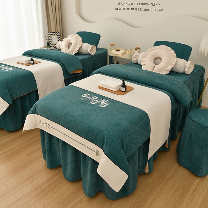 91家纺网 家纺一手货源 找家纺 不打烊家纺  (原春恩家纺) 2025新款婴儿绒床罩系列-约翰（此款控价228） 墨绿色