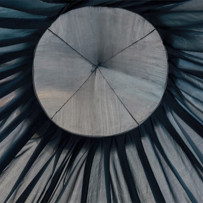 91家纺网 家纺一手货源 找家纺 艾晶美 2025新款圆形尖顶双层布帘蚊帐 幔都-深灰