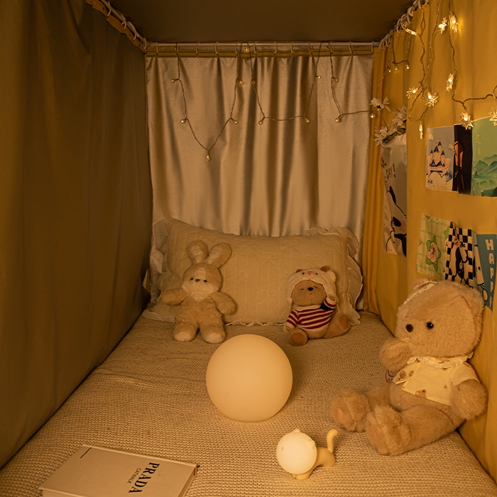 91家纺网 家纺一手货源 找家纺 澳萝拉 2024涂银99%遮光学生蚊帐 甜蜜爱恋