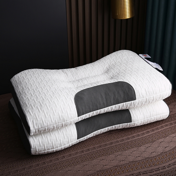 91家纺网 家纺一手货源 找家纺 （总）沃兰国际 蜂巢针织羽丝绒枕头成人护颈单人枕芯SPA枕