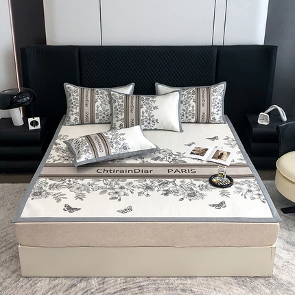 91家纺网 家纺一手货源 找家纺 （总）懒猫家纺 2024新款800D加厚冰藤凉席