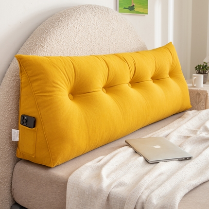 91家纺网 家纺一手货源 找家纺 （总）艺菲阁家纺 2024新款雪妮绒护腰三角床头靠背