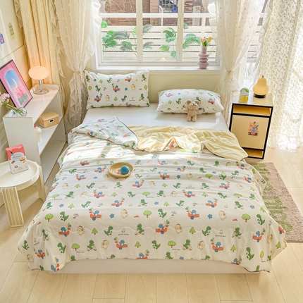 91家纺网 家纺一手货源 找家纺 （总）贝扬思 2025新款水洗邹邹纱夏被