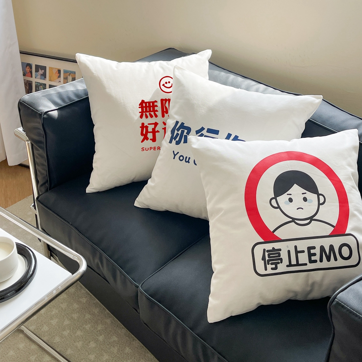 91家纺网 家纺一手货源 找家纺 （总）美茉家居 2024新款文字抱枕