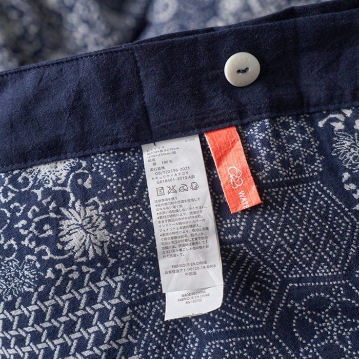 91家纺网 家纺一手货源 找家纺 安莱生活 2024年新品高端双层纱大提花工艺款缤纷花妍纽扣款 缤纷花妍纽扣款-藏青