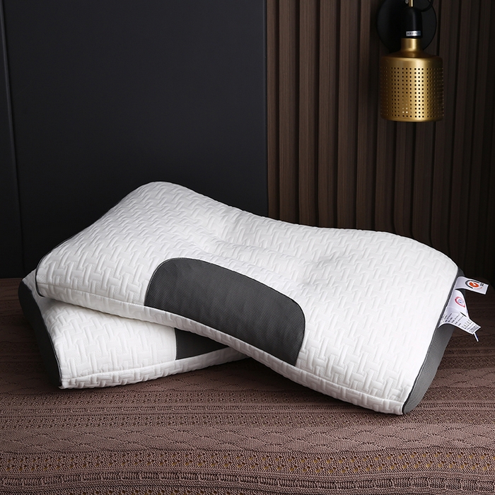 91家纺网 家纺一手货源 找家纺 （总）沃兰国际 蜂巢针织羽丝绒枕头成人护颈单人枕芯SPA枕