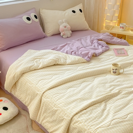 91家纺网 家纺一手货源 找家纺 （总）贝扬思 2025新款超柔110克云朵棉系列夏被四件套