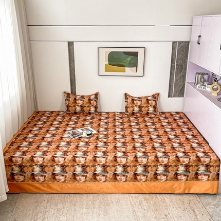 91家纺网 家纺一手货源 找家纺 （总）手艺人沙发垫炕垫 2025新款雪尼尔炕盖榻榻米炕垫K606-K612