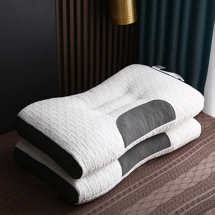 91家纺网 家纺一手货源 找家纺 （总）沃兰国际 蜂巢针织羽丝绒枕头成人护颈单人枕芯SPA枕