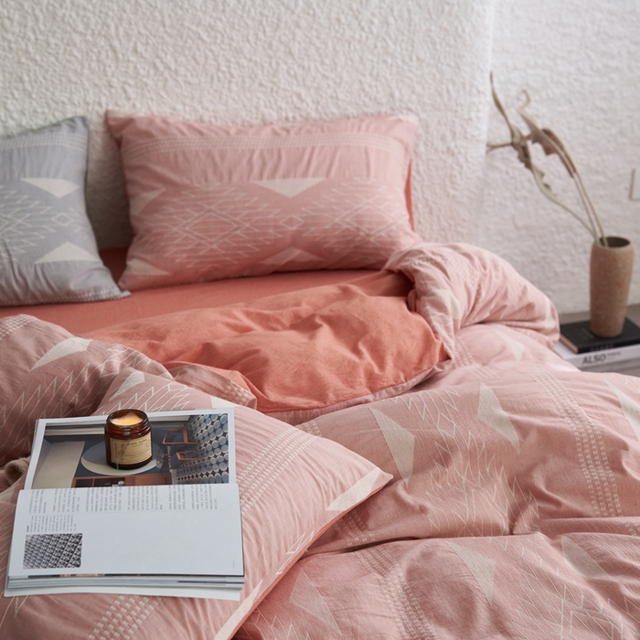 91家纺网 家纺一手货源 找家纺 安莱生活 2024年新品高端色织提花异域风情波西米亚基础款 波西米亚基础款-橘红