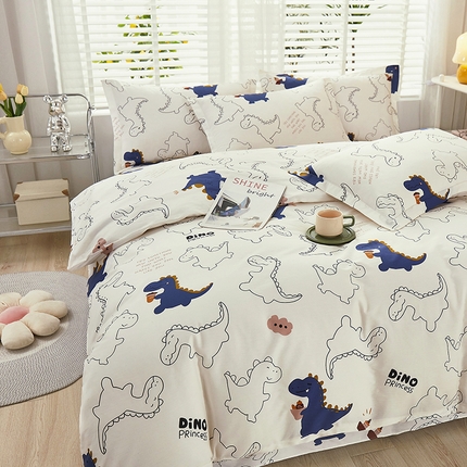 91家纺网 家纺一手货源 找家纺 （总）名优家纺 2024新款全棉13070韩版小清新系列床裙四件套 