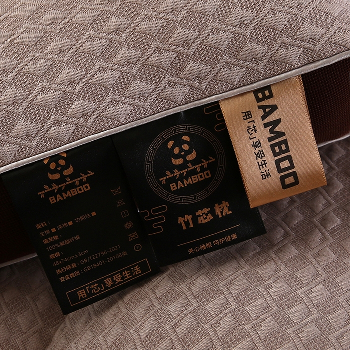 91家纺网 家纺一手货源 找家纺 （总）沃兰国际 竹芯针织羽丝绒枕头成人护颈单人枕芯SPA枕