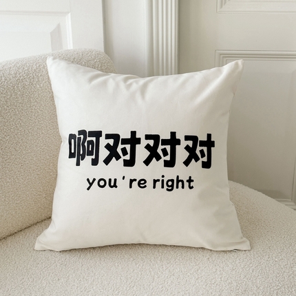 91家纺网 家纺一手货源 找家纺 （总）美茉家居 2024新款文字抱枕