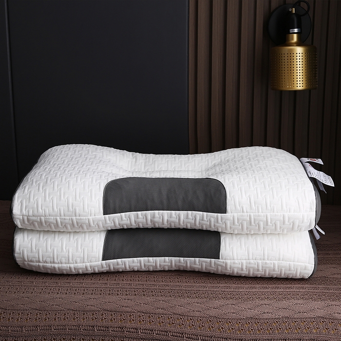 91家纺网 家纺一手货源 找家纺 （总）沃兰国际 蜂巢针织羽丝绒枕头成人护颈单人枕芯SPA枕