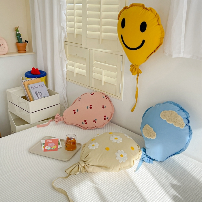 91家纺网 家纺一手货源 找家纺 （总）美茉家居 2024新款立体毛巾绣告白气球抱枕