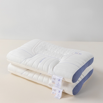 （总）麦肯锡 2024新款零压睡方颈养蚕丝乳胶安眠枕枕芯产品图
