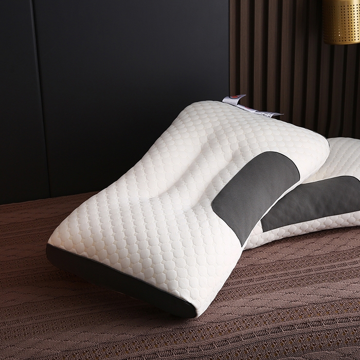 91家纺网 家纺一手货源 找家纺 （总）沃兰国际 水立方针织羽丝绒枕头成人护颈单人枕芯SPA枕