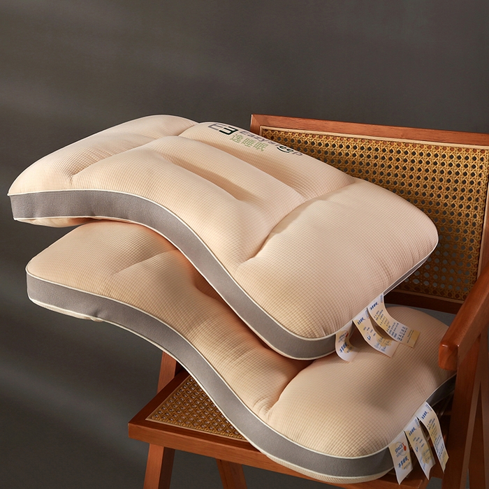 91家纺网 家纺一手货源 找家纺 （总）沃兰国际 逸睡眠针织羽丝绒枕头成人护颈单人枕芯定型枕