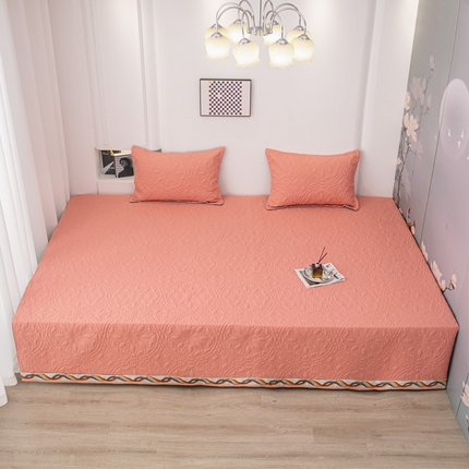 91家纺网 家纺一手货源 找家纺 手艺人沙发垫炕垫 2025新款防水化纤炕盖榻榻米炕垫 SK红粉-02