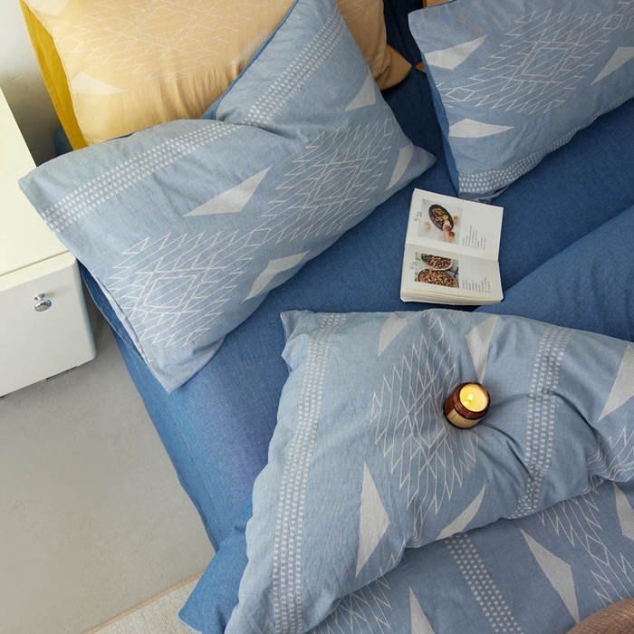 91家纺网 家纺一手货源 找家纺 安莱生活 2024年新品高端色织提花异域风情波西米亚基础款 波西米亚基础款-深蓝