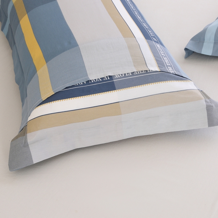 91家纺网 家纺一手货源 找家纺 凯森家纺 2024新款13372全棉枕套单人枕头套枕芯套儿童枕套 卡乐-蓝