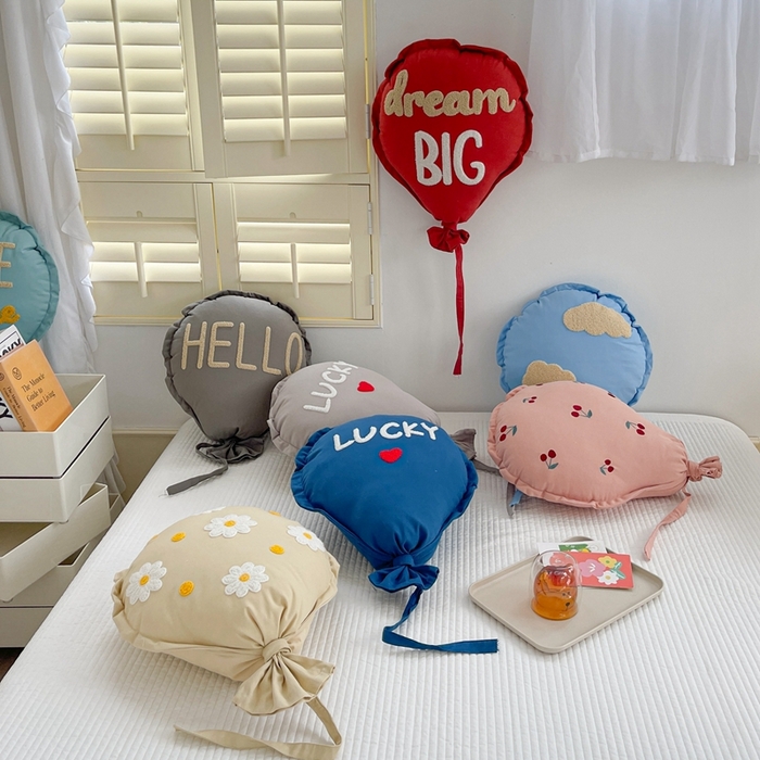 91家纺网 家纺一手货源 找家纺 （总）美茉家居 2024新款立体毛巾绣告白气球抱枕