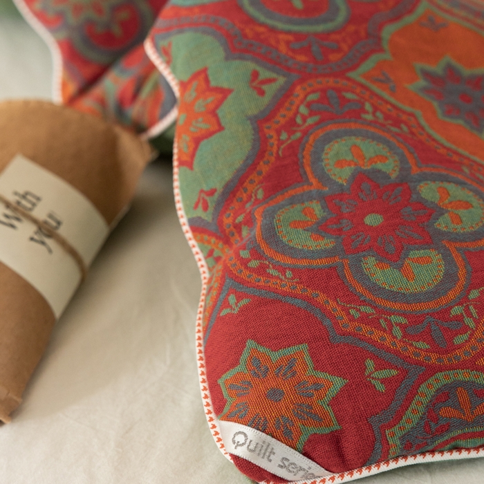 91家纺网 家纺一手货源 找家纺 睡棉坊 2025新款全棉色织提花双层纱春秋被芯冬被 百样